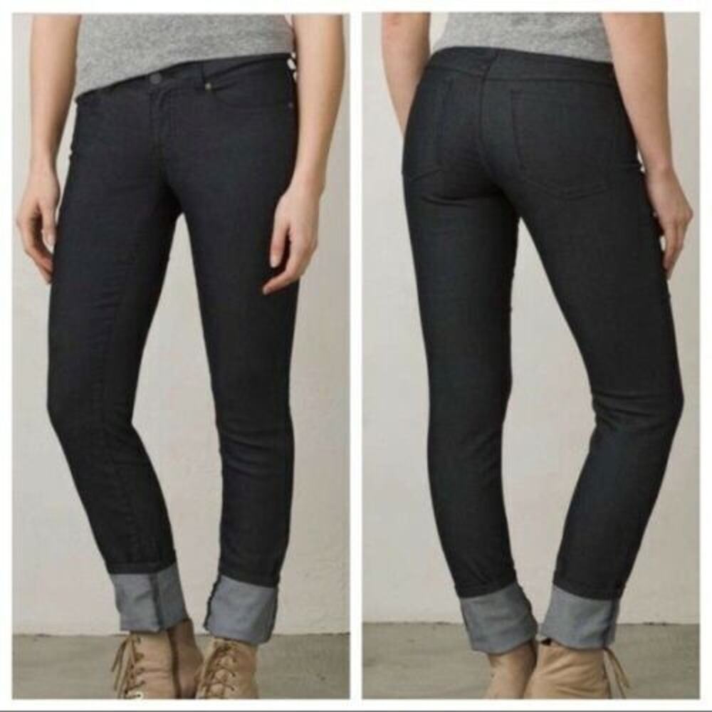 Prana Womens Kara Organic Cotton Jeans Size 4/27 Tapered Leg Slim Fit Stretch